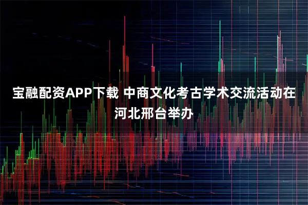 宝融配资APP下载 中商文化考古学术交流活动在河北邢台举办