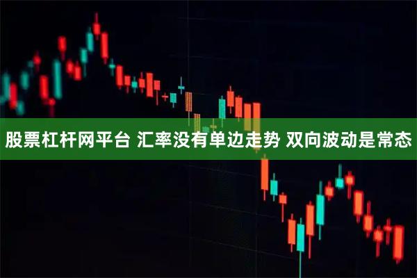 股票杠杆网平台 汇率没有单边走势 双向波动是常态